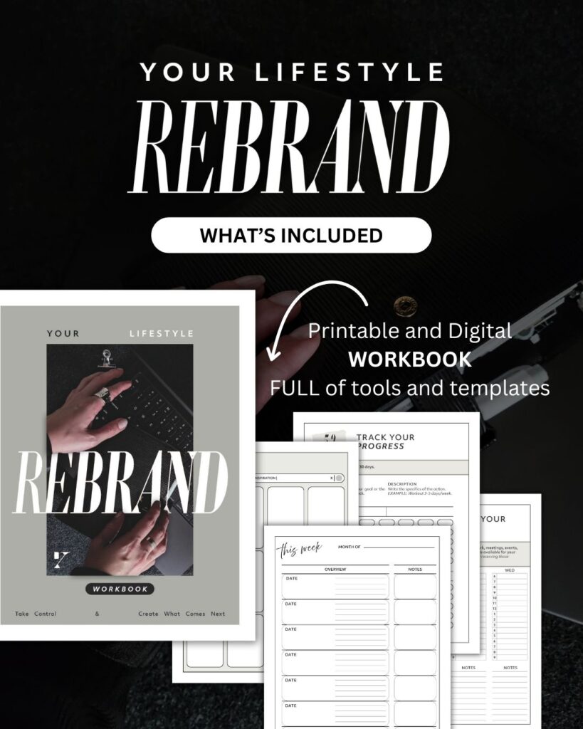 Your Lifestyle Rebrand - Workbook Included